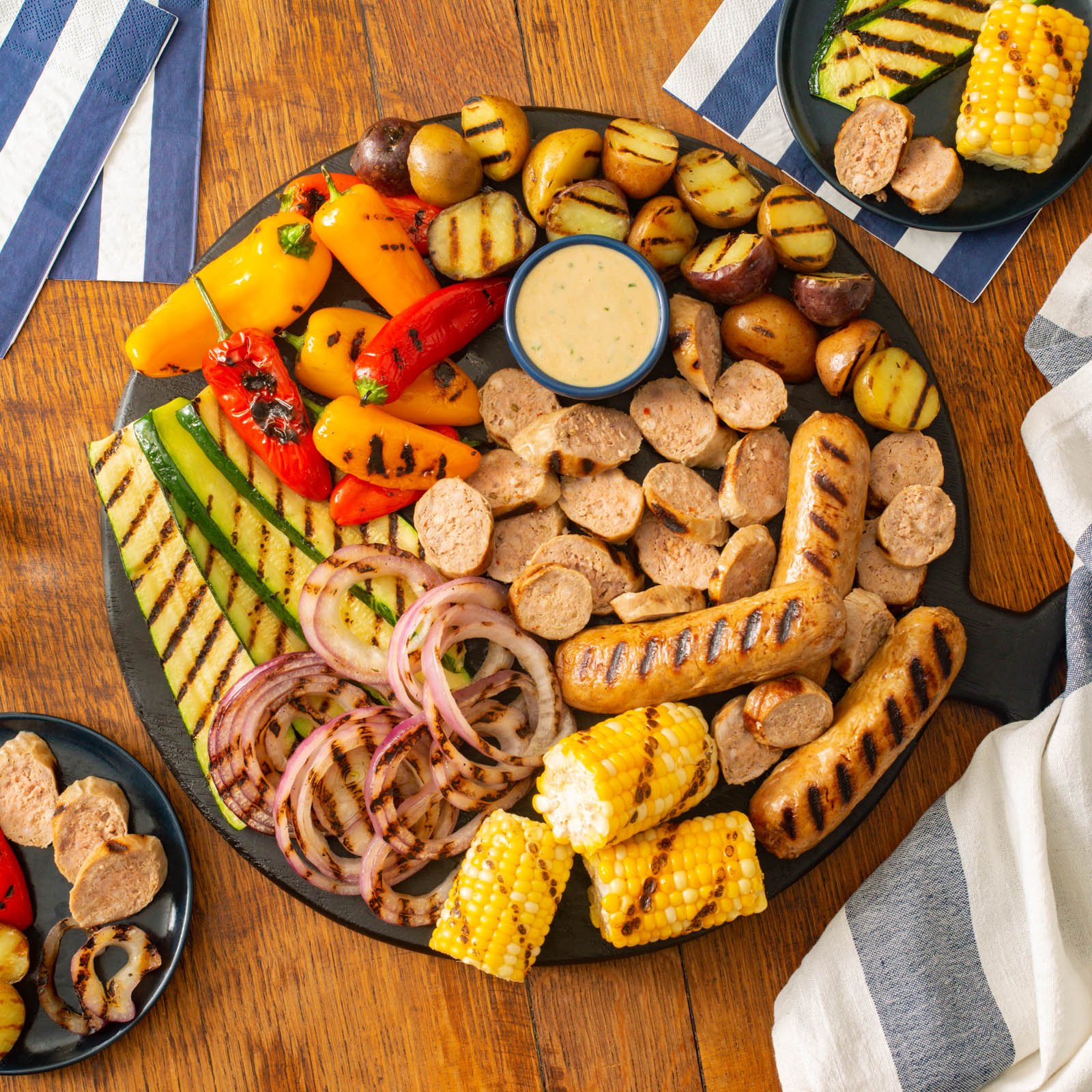 Sausage Plate - Hearty breakfast with sausage links and sides